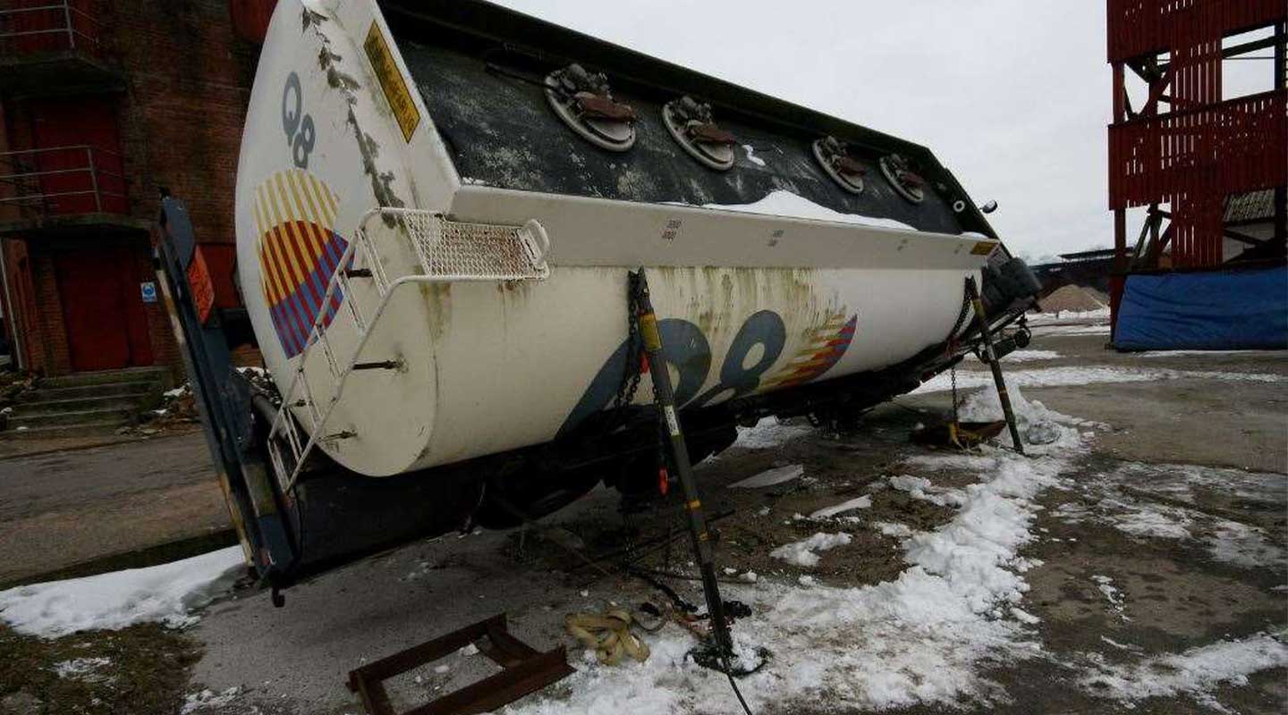 Schwerlast Sichern Tanklastwagen Paratech Scheureder Paratech Rettungsstützen Tanklastwagen Schwerlast Sichern Feuerwehr
