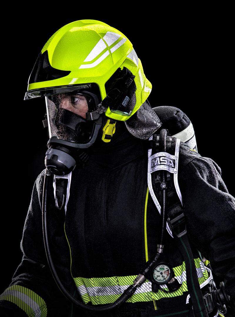 M1-SCBA MSA Gaswarngerät Einsatz Feuerwehr Gasmesstechnik Training